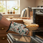 Bloemen Keuken Set - Potholder & Ovenwanten