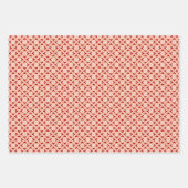 Bloemen Kimono print, pruim, jade, perzik inpakpap Inpakpapier Vel (Voorkant 3)