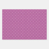 Bloemen Kimono print, pruim, jade, perzik inpakpap Inpakpapier Vel (Voorkant)