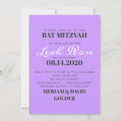 BLOEMEN KIND Bar Bat Mitzvah Uitnodiging (Voorkant)