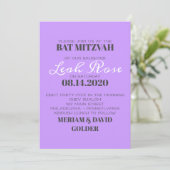 BLOEMEN KIND Bar Bat Mitzvah Uitnodiging (Staand voorkant)