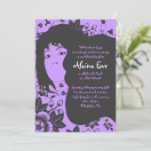 BLOEMEN KIND Bar Bat Mitzvah Uitnodiging (Staand voorkant)