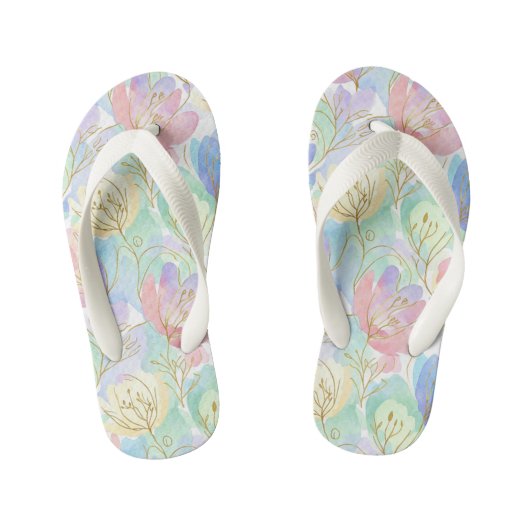 Bloemen Kinder Teenslippers (Voetbed)