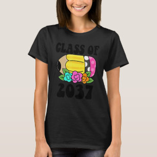 Bloemen Kinderen Terug naar school Klas van 2037 P T-shirt