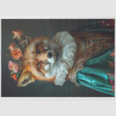  Bloemen King Fox Decoupage Tissuepapier (Voorkant)