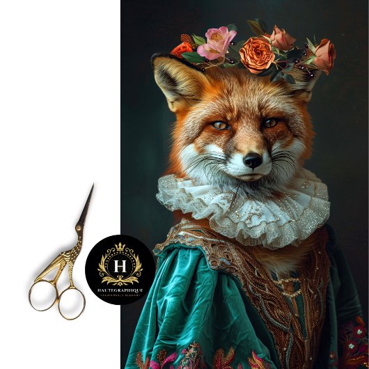  Bloemen King Fox Decoupage Tissuepapier