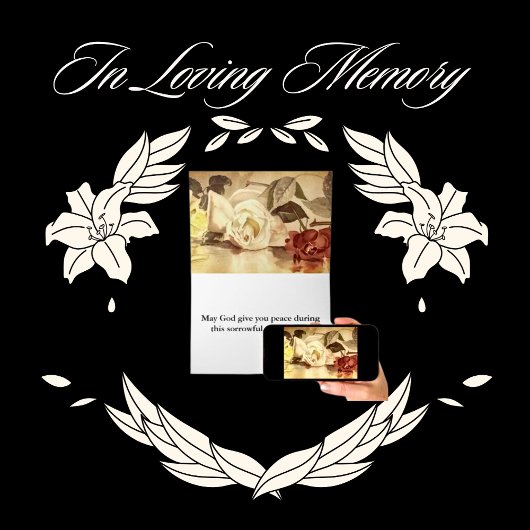 Bloemen KJV Bijbel Verse Sympathie Kaart