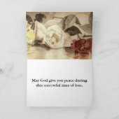 Bloemen KJV Bijbel Verse Sympathie Kaart (Binnen)