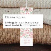 Bloemen Kledinglabel Hang Label