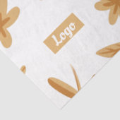  Bloemen Klein Bedrijf Logo Verpakkingsdocument Tissuepapier (Detail)