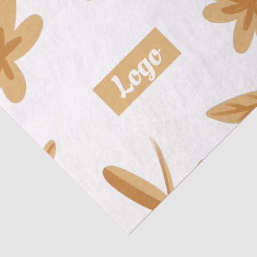  Bloemen Klein Bedrijf Logo Verpakkingsdocument Tissuepapier (Detail)