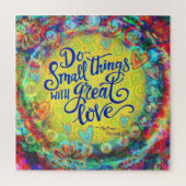  Bloemen Kleine Dingen Grote Liefde Inspirivity Legpuzzel (Verticaal)