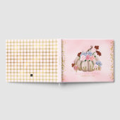 Bloemen Kleine Pompoen Meisje Baby shower Baby sho Gastenboek (Volledig)