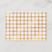 Bloemen Kleine Pompoen Meisje Luier Raffle Ticket Informatiekaartje (Achterkant)