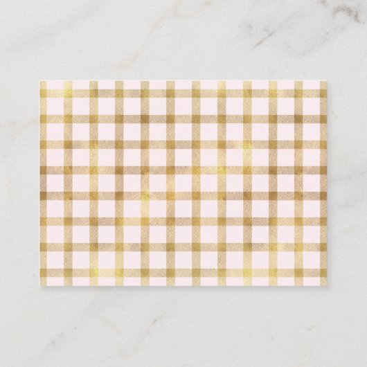 Bloemen Kleine Pompoen Meisje Luier Raffle Ticket Informatiekaartje (Achterkant)