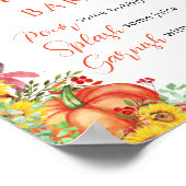 Bloemen kleine pompoen Mom-osa bar Poster (Hoek)