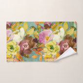 Bloemen  kleuren bad handdoek (Handdoek)