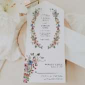 Bloemen Kleurrijk Alles In Een Uitnodigen All In One Uitnodiging