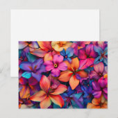  Bloemen Kleurrijk Bloempatroon Mooi Briefkaart (Voorkant / Achterkant)