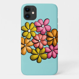  bloemen kleurrijk meisje Case-Mate iPhone case