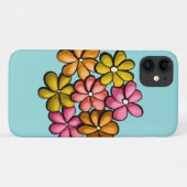  bloemen kleurrijk meisje Case-Mate iPhone case (Achterkant (horizontaal))