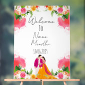 Bloemen kleurrijk Mendhi teken Acryl Bord (Neutraal)