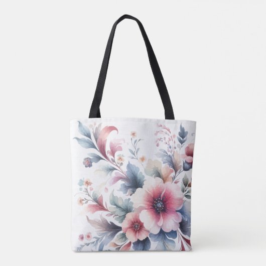 Bloemen, Kleurrijk, Zonnebloem, Bloemen Tote Bag (Achterkant)