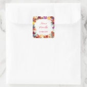 Bloemen kleurrijke amendhi voorkeur stickers (Tas)