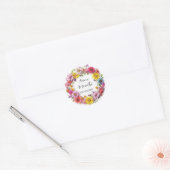 Bloemen kleurrijke amendhi voorkeur stickers (Envelop)