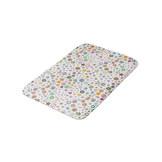  bloemen - kleurrijke Bath Mat (Gekanteld)