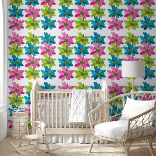 Bloemen kleurrijke bloemen behang