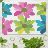 Bloemen kleurrijke bloemen theedoek (Gevouwen)