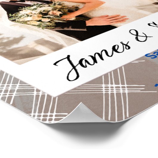 Bloemen Kleurrijke Bruiloft Uitnodiging Briefkaart Poster (Hoek)