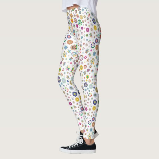  bloemen - kleurrijke leggings (Links)