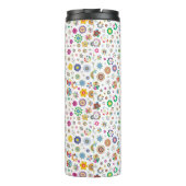 bloemen - kleurrijke thermische getumbler thermosbeker (Achterkant)