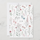 Bloemen kleurrijke zomer kaart (Achterkant)