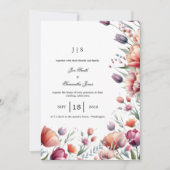 Bloemen kleurrijke zomer kaart (Voorkant)