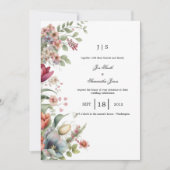 Bloemen kleurrijke zomer kaart (Voorkant)