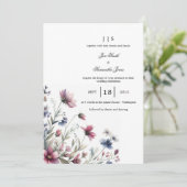 Bloemen kleurrijke zomer kaart (Staand voorkant)