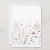 Bloemen kleurrijke zomer kaart (Achterkant)