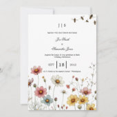 Bloemen kleurrijke zomer kaart (Voorkant)