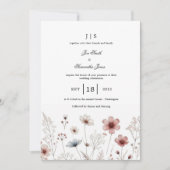 Bloemen kleurrijke zomer kaart (Voorkant)