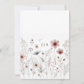 Bloemen kleurrijke zomer kaart (Achterkant)