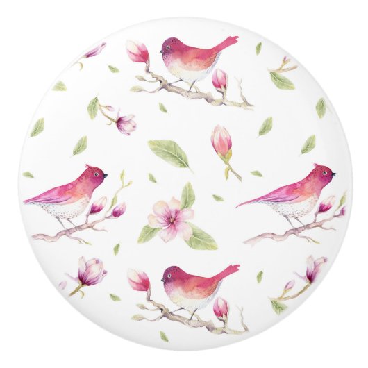 Bloemen knoppen en vogels (Voorkant)