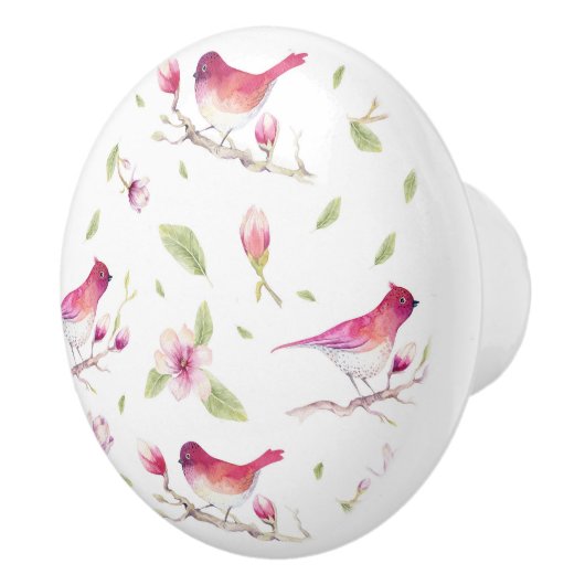 Bloemen knoppen en vogels (Rechts)