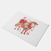 Bloemen Koe, Schattigee Koe Ontwerp Deurmat (Schuin)
