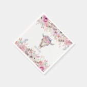 Bloemen & Koe Schedel Rustiek Country Glam Party Servetten (Hoek)