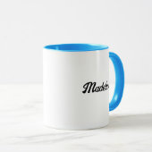 Bloemen, koffie en regenboogcake gepersonaliseerd mok (Voorkant rechts)