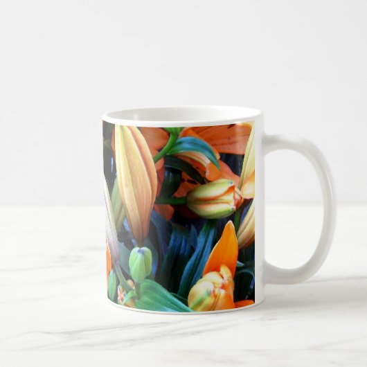 bloemen koffiemok (Rechts)