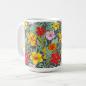 bloemen koffiemok (Voorkant links)